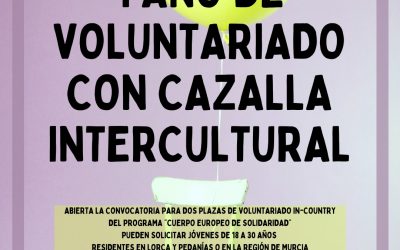 Oferta de voluntariado para personas de Murcia en Lorca